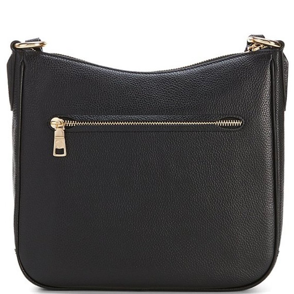 Coach Black Pebbled Leather Crossbody Bag with Gold Hardware - Picture 2 of 15